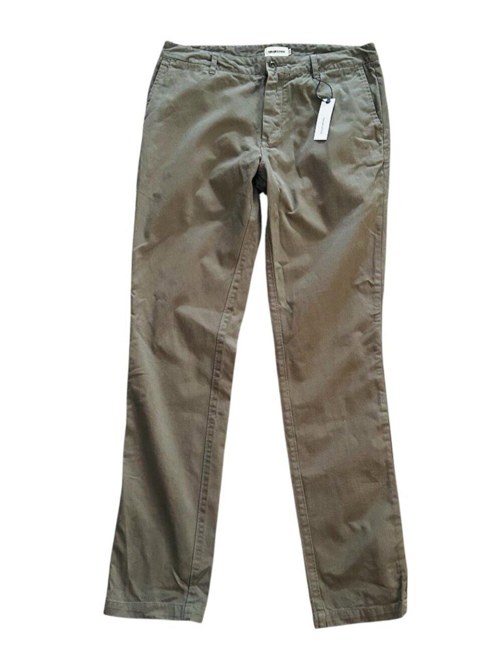 Taylor Stitch Foundation Slim Olive Green Chinos NWT 34x34